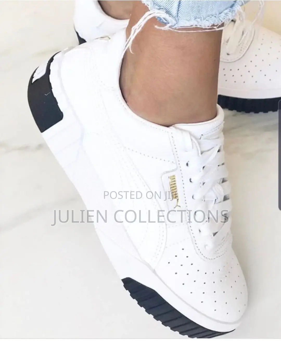 Puma Cali White and Black