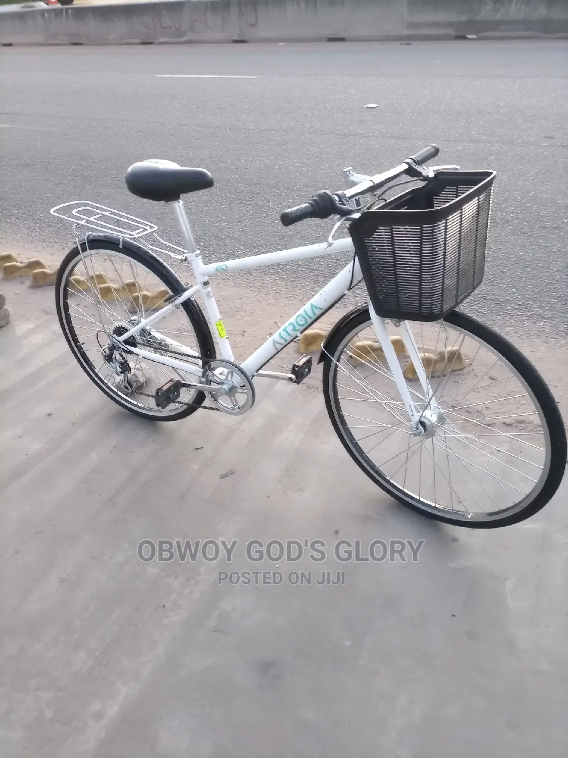 White Jet Carrier Bike