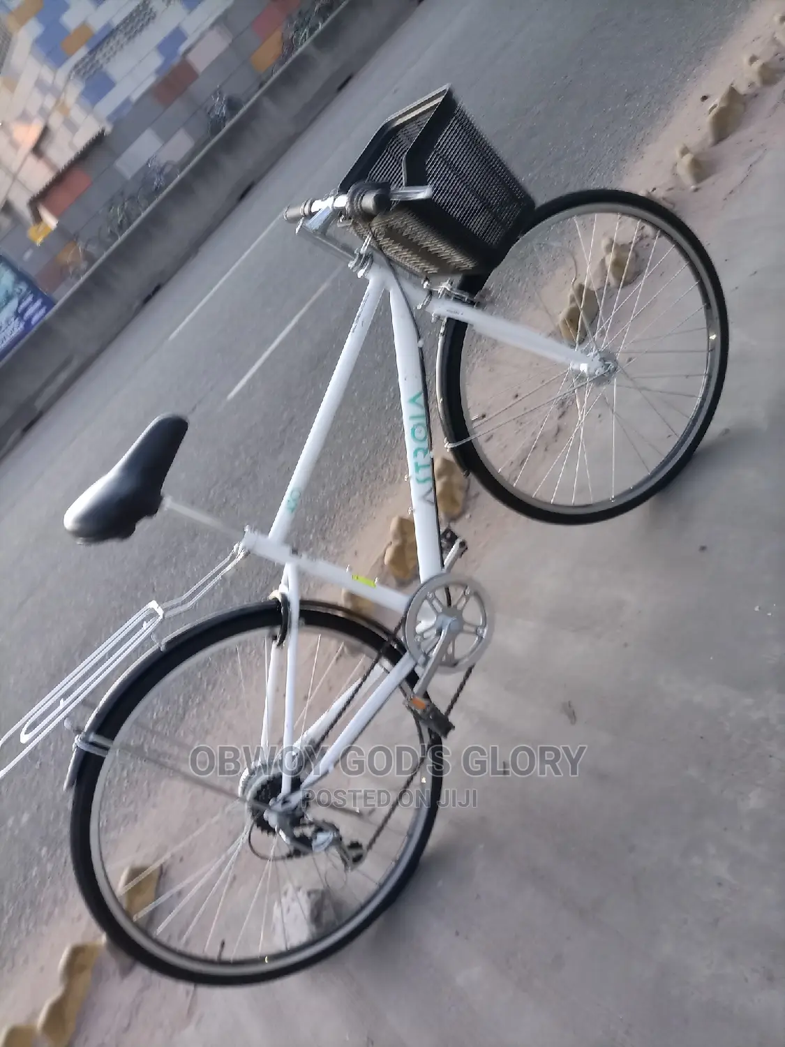 White Jet Carrier Bike