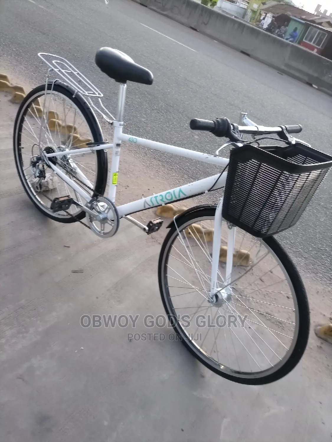 White Jet Carrier Bike