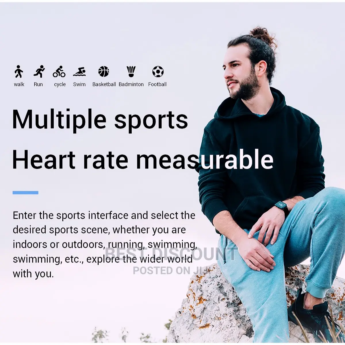 Milanese Mesh Strap Smartwatch Fitness Tracker