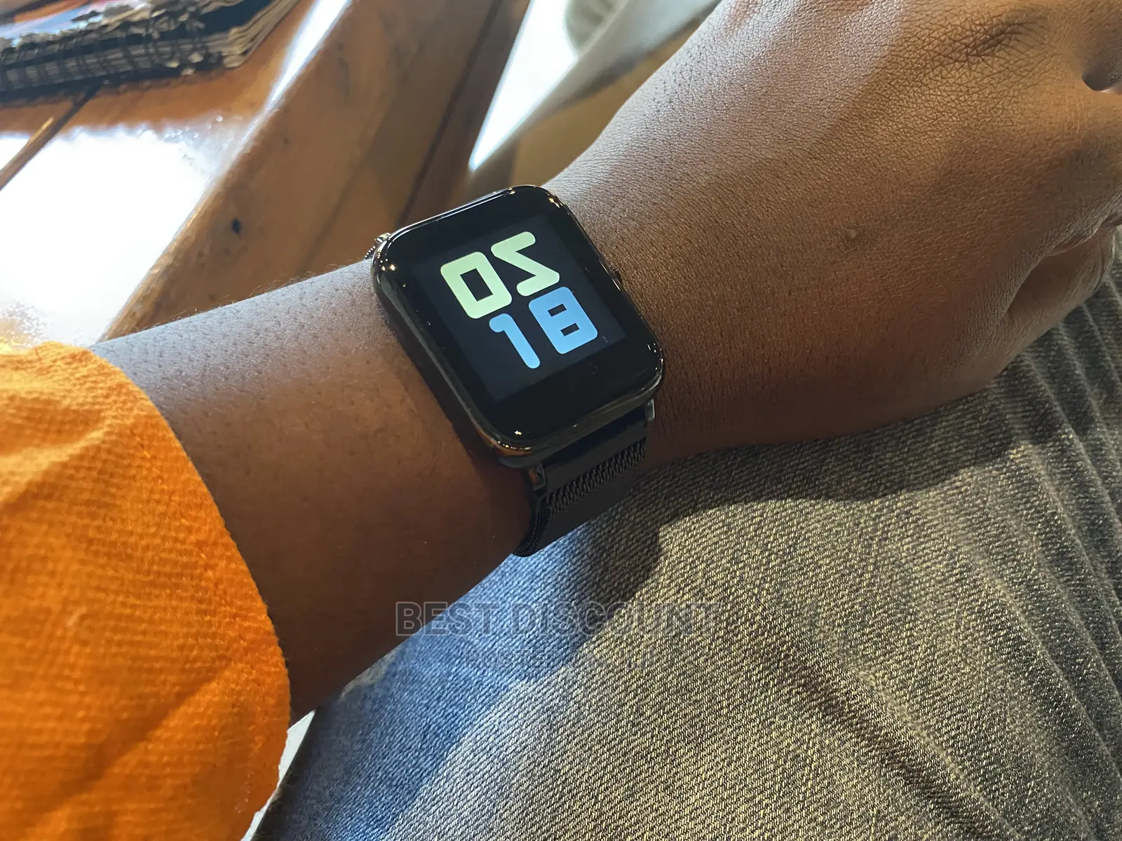 Milanese Mesh Strap Smartwatch Fitness Tracker