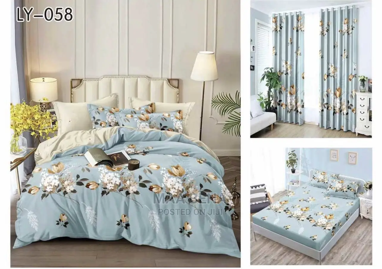 Bedset With Matching Curtains (8pcs)