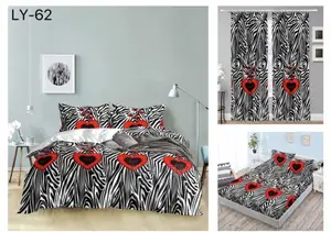 Bedset With Matching Curtains (8pcs)
