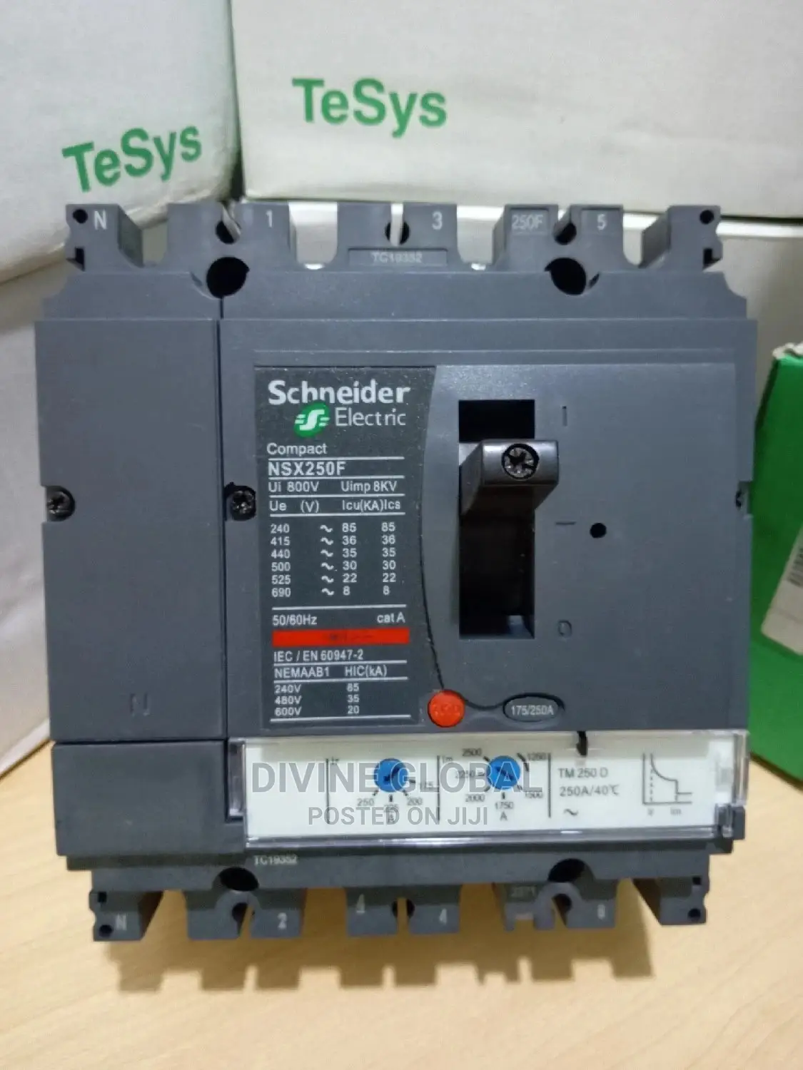 250a Schneider 4pole Circuit Breaker