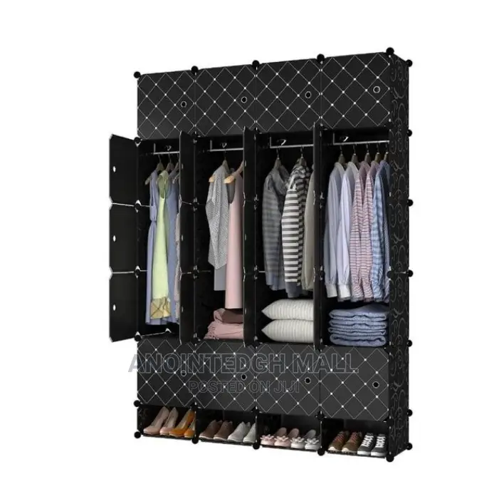20 Cubes Plastic Wardrobe+ Shoe Rack