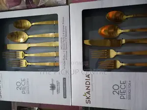 20 Pc Skandia Flatware Satin Gold Service for 4