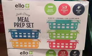 Ello Duraglass Leak-Proof Meal Prep Set 10 Piece Set