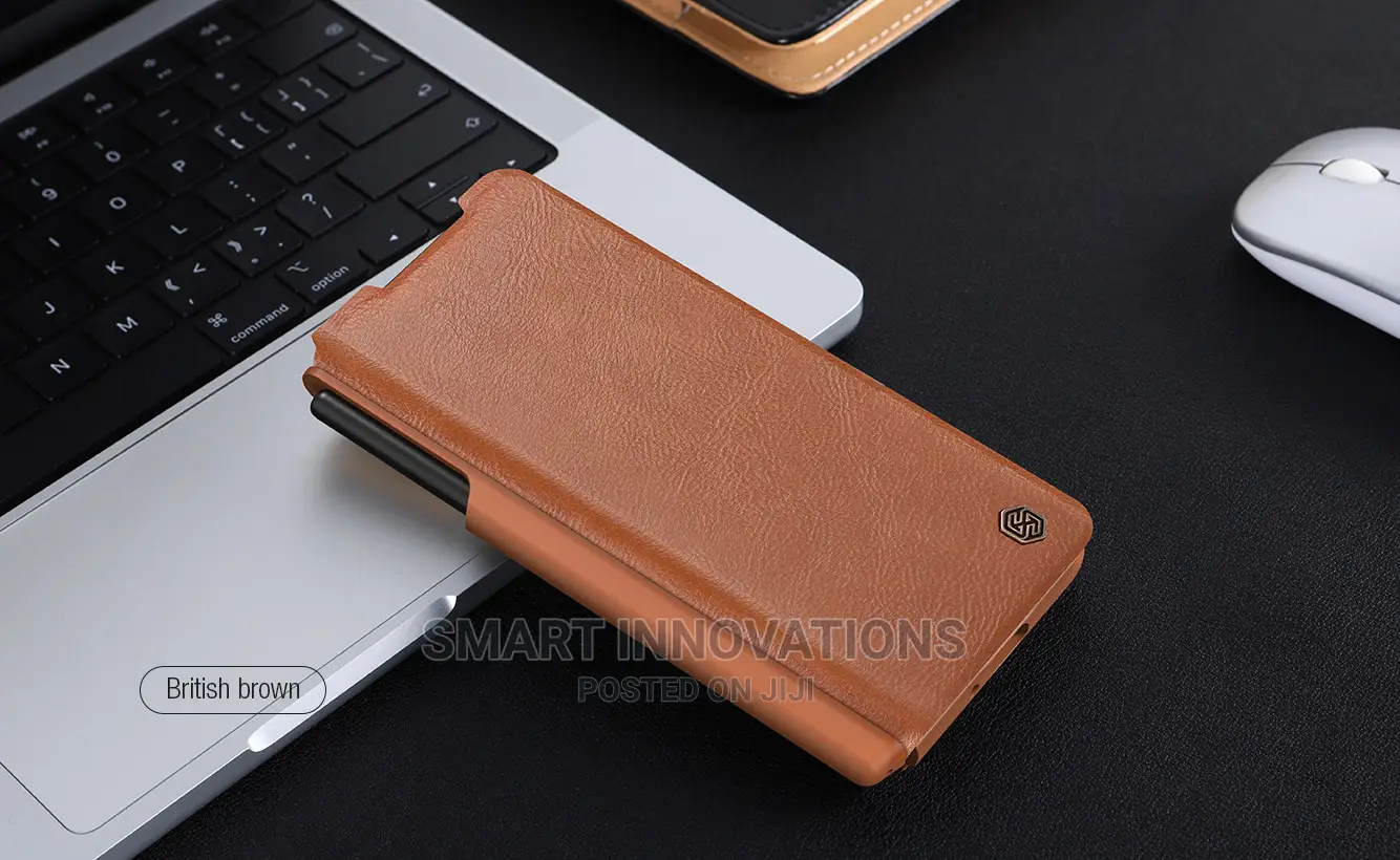 Galaxy Z Fold 5 | Z Fold 4 Qin Leather Case With Pen Holder