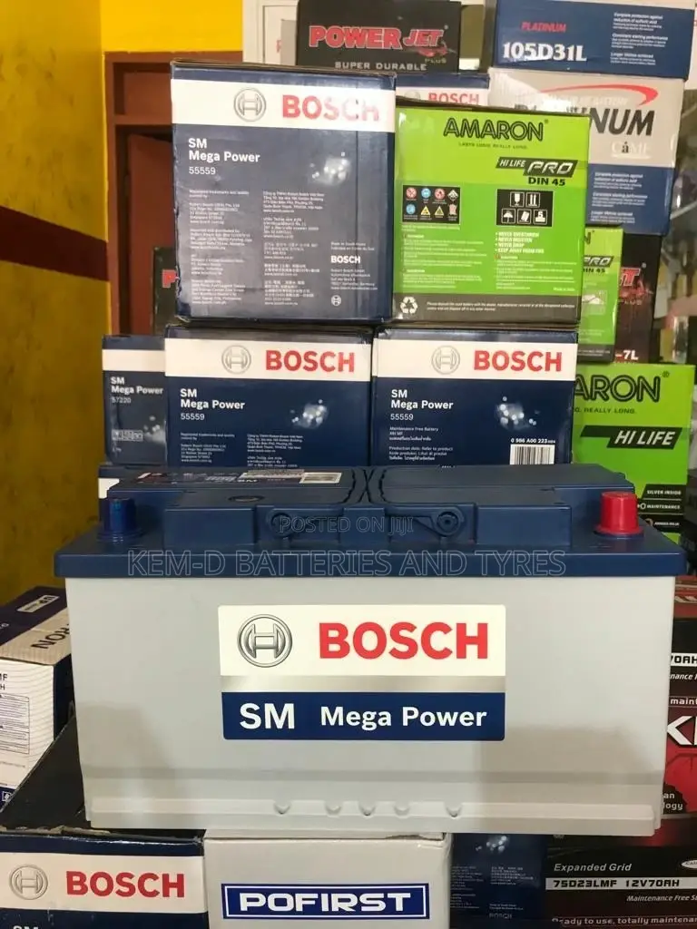 17 Plates Bosch Car Batteries + Free Delivery