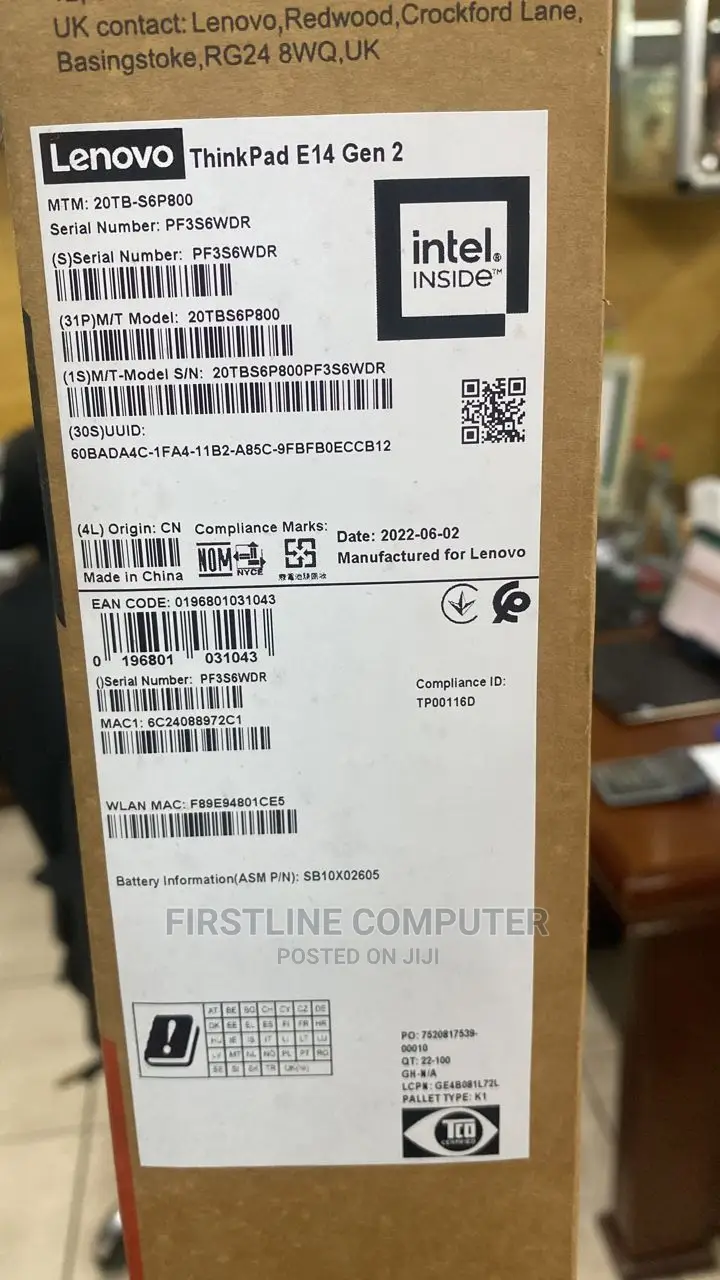 New Laptop Lenovo Thinkpad E15 16GB Intel Core I7 HDD+SSD 512GB