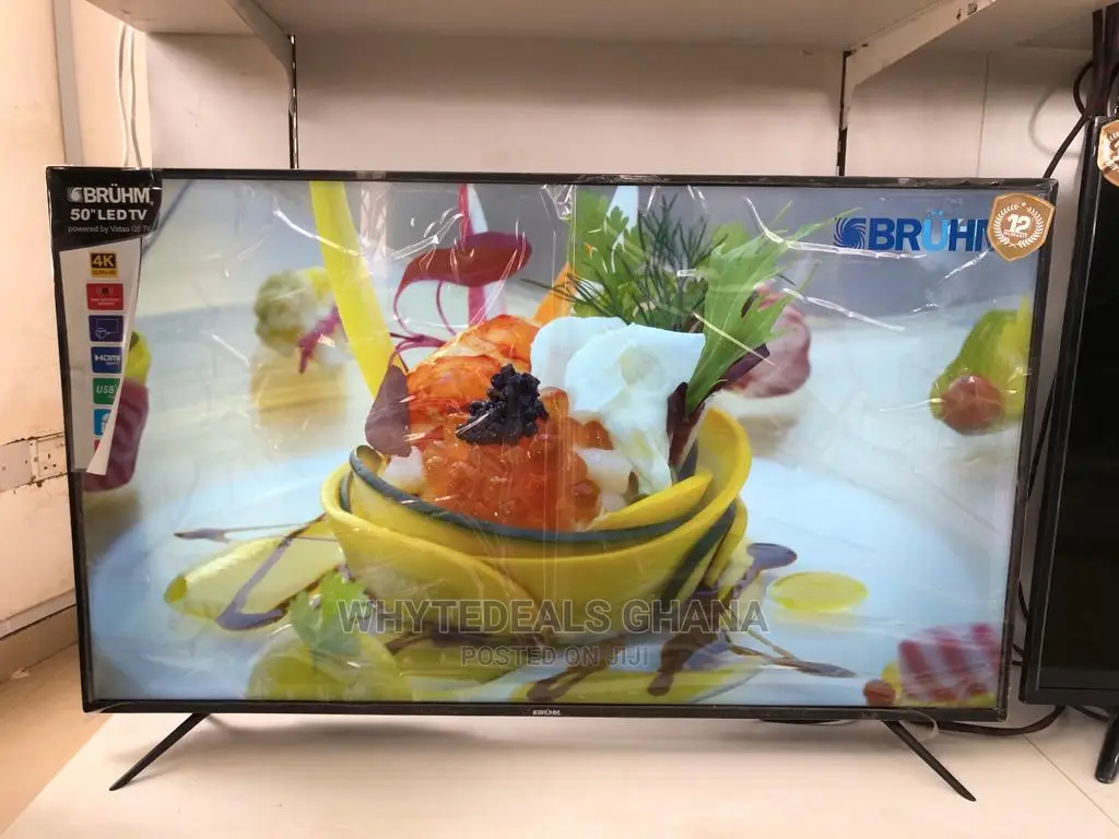 Bruhm 50 Inch 4K Uhd Smart Satellite LED TV in Accra Metropolitan TV