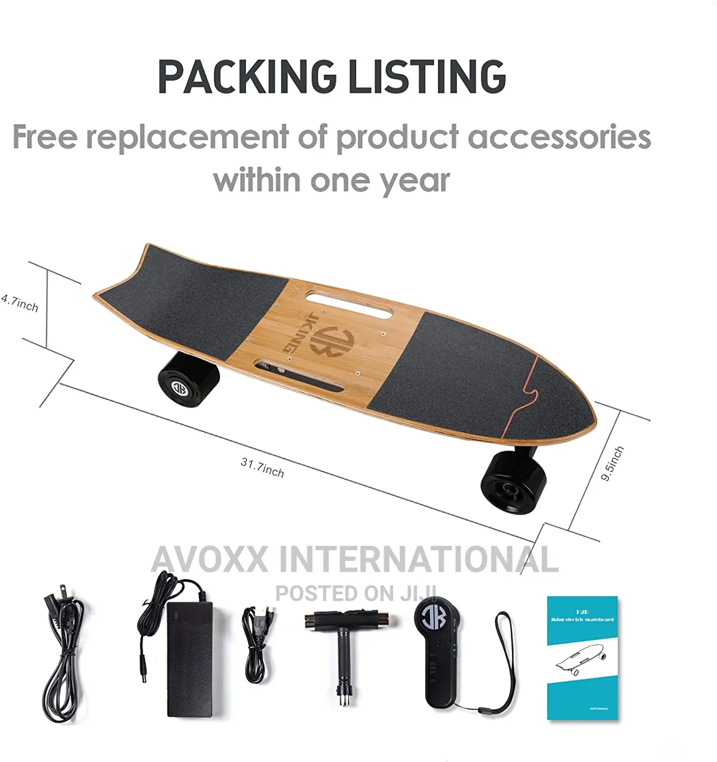 JKING H2B Belt Drive Longboard Electric Skateboard 28km/H