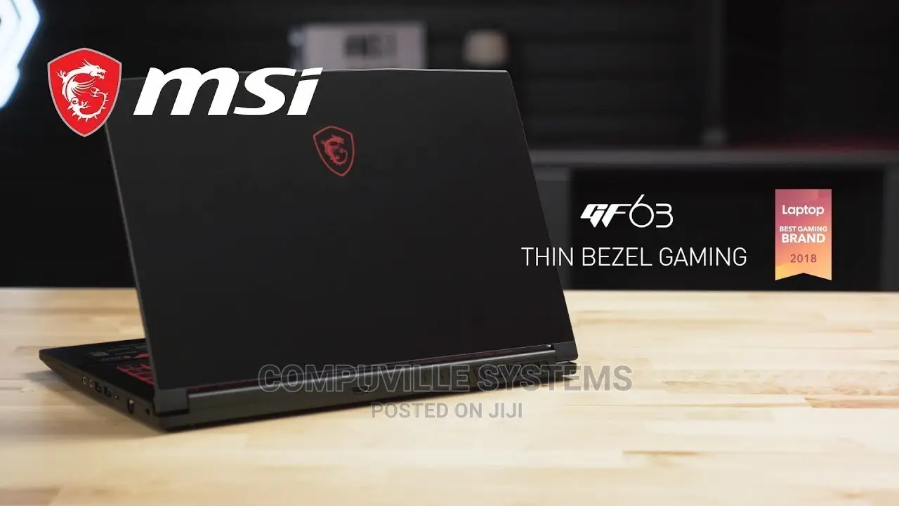 New Laptop MSI GF63 8GB Intel Core I5 SSD 256GB