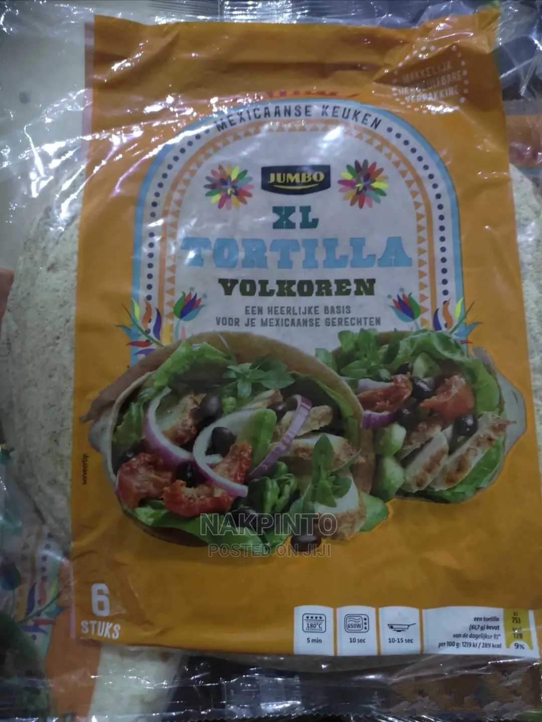 Tortilla Wraps ( Whole Wheat, Natural, XL ), Mini