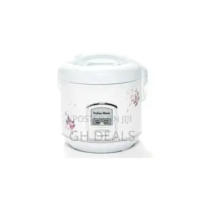 Italian Home Rice Cooker With Steamer- 5 Litres - White