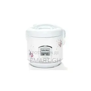 Italian Home Rice Cooker With Steamer- 5 Litres - White