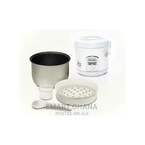Italian Home Rice Cooker With Steamer- 5 Litres - White