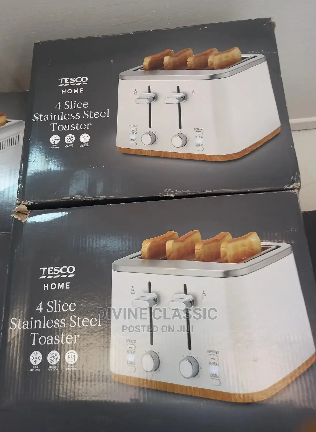 4 Slice Stainless Steel Toaster