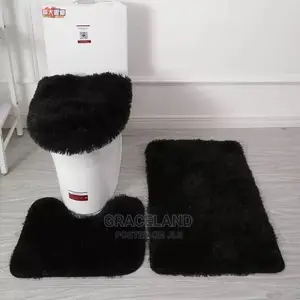 Set of 3 Bathroom Bath Mat Set Bathroom Rug Shower Carpets