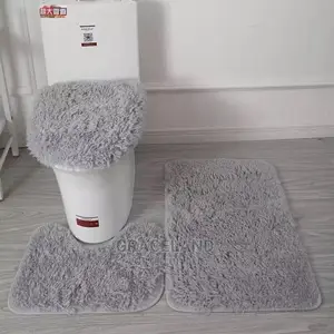Set of 3 Bathroom Bath Mat Set Bathroom Rug Shower Carpets
