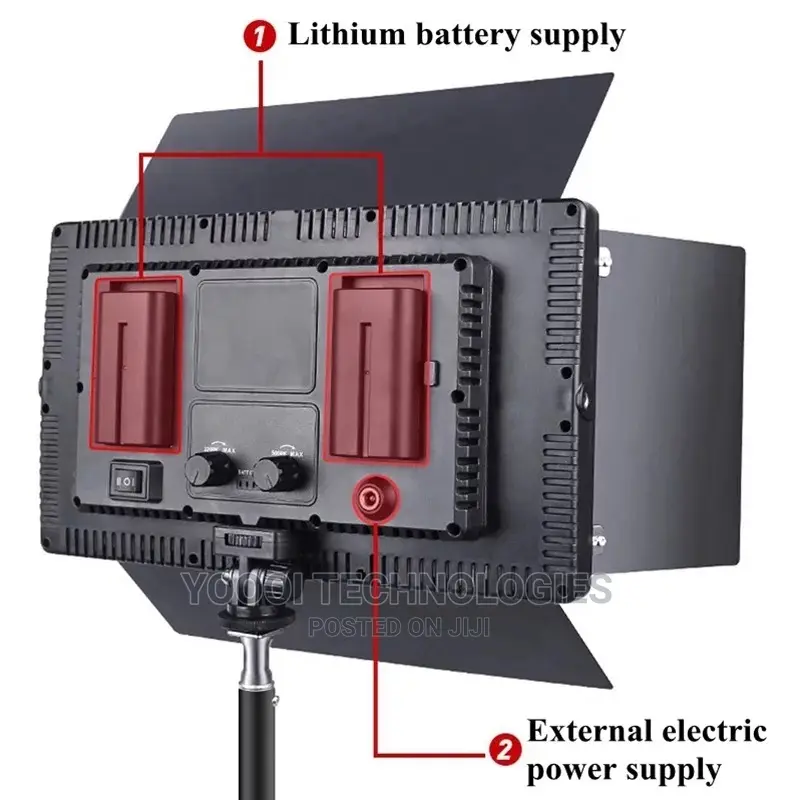50w U800 Studio Led Light With Batteries,Charger and Stand