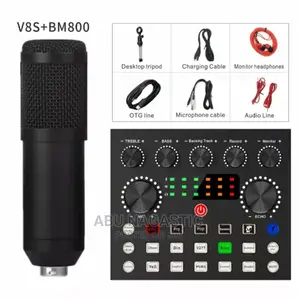 Condenser Microphone With Mixer Sound Card Bundle Set