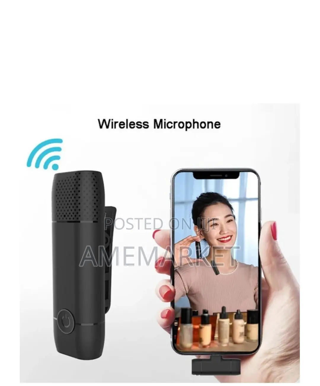 Lavalier Lapel Wireless Microphone. iPhone Audio Recording