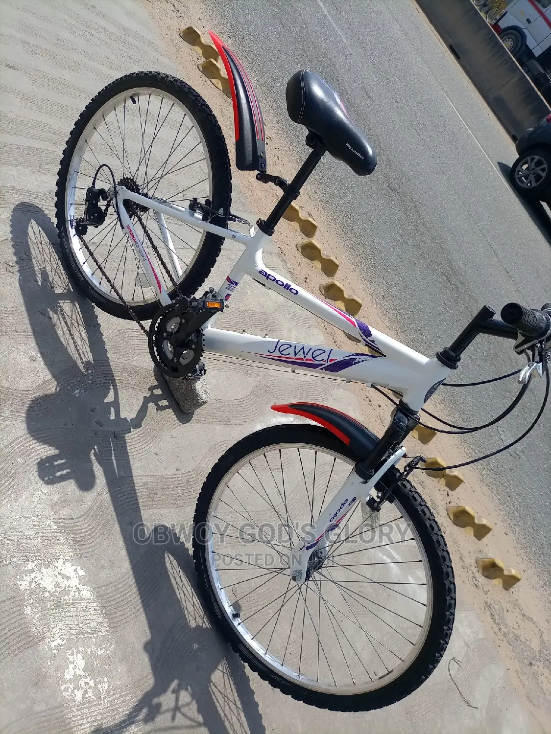 Lovely White Sports Bike