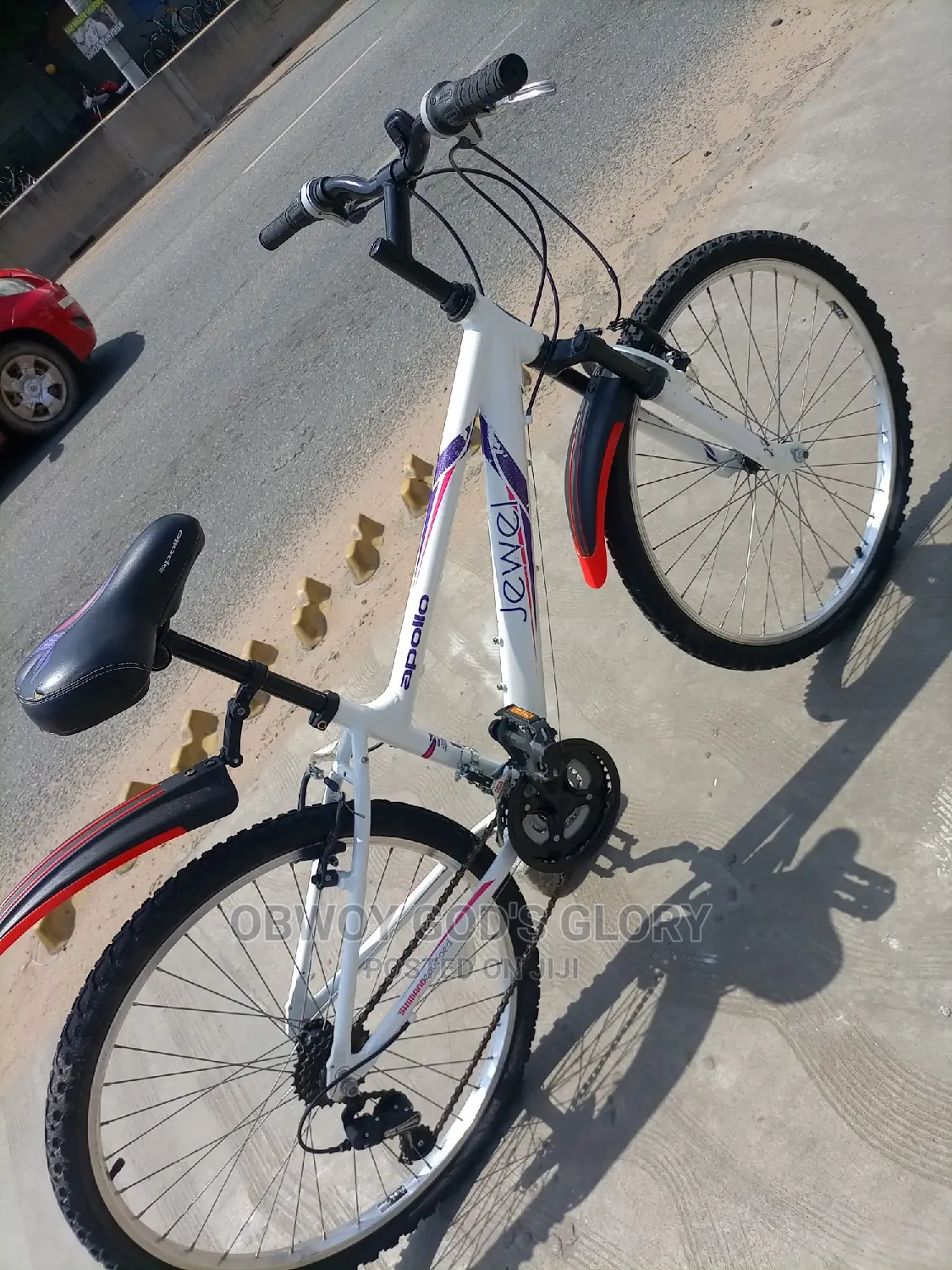 Lovely White Sports Bike