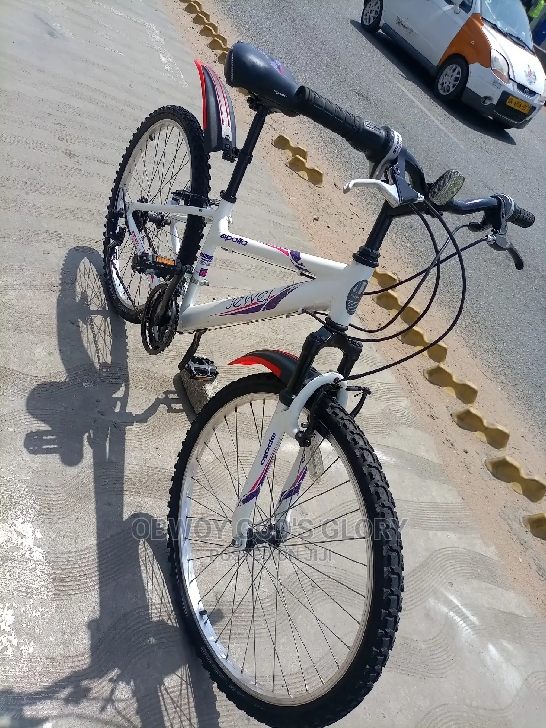 Lovely White Sports Bike
