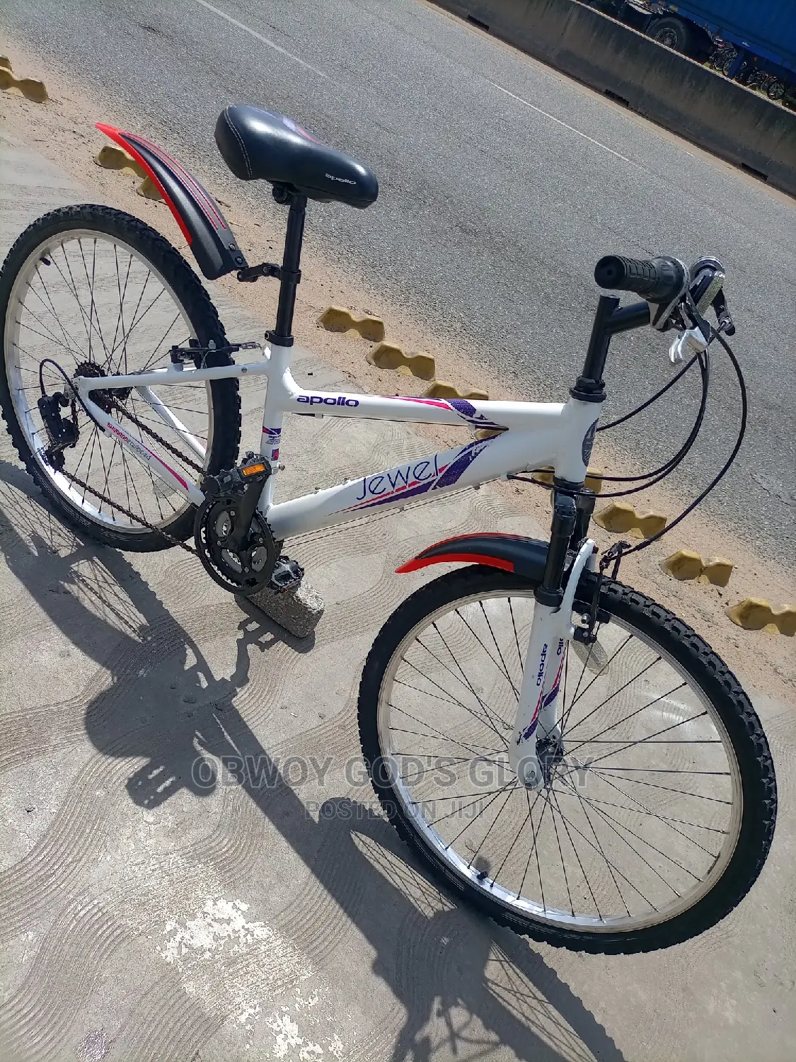Lovely White Sports Bike
