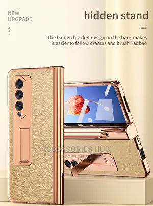 Z Fold 3,4 and 5 Case With Screen Protector,Hinge and Stand