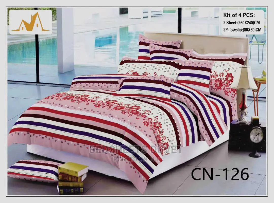 2 Bedsheets and 4 Pillow Cases