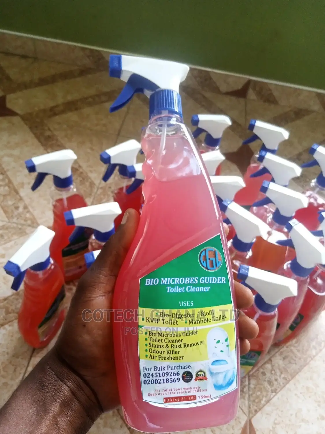 Bio Digester Toilet Bowl Cleaner ( Bio Microbes Guider)