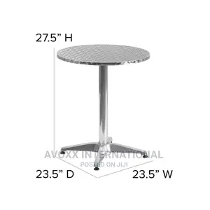 BELNICK Round Aluminum Table With Base