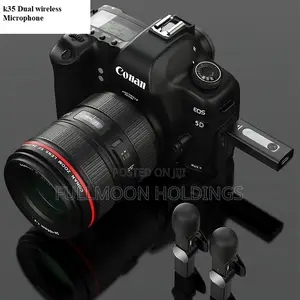 Wireless 3.5mm Lapel Condenser Mic for Camera, Smartphone,