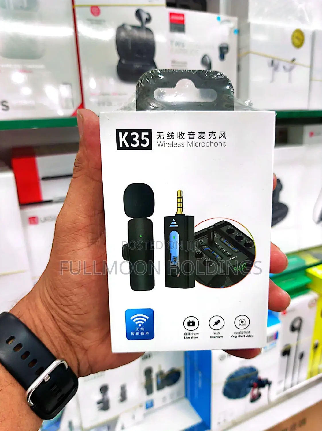 Wireless Mic for Cameras, Smartphones. 3.5mm Devices