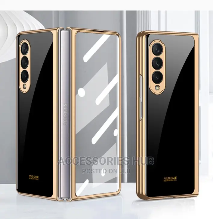 Z Fold 3 Luxury Cases With Inbuilt Tempered Glass Protector