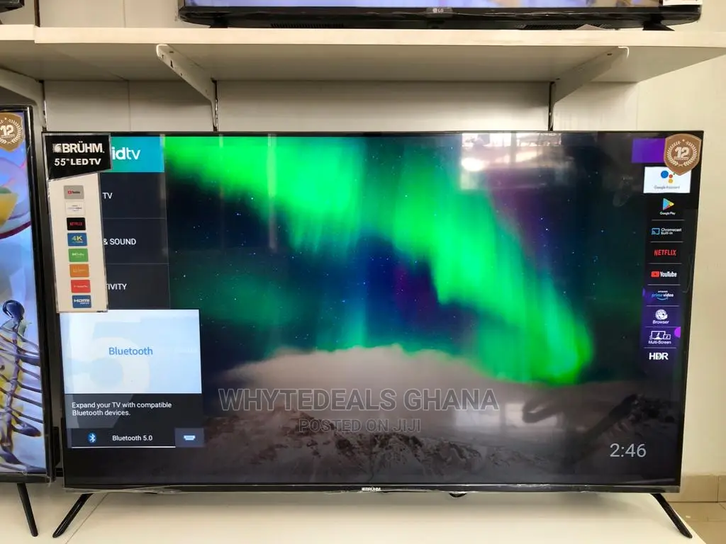 Bruhm 55 Inch Smart Uhd LED Bluetooth Voice Assistant