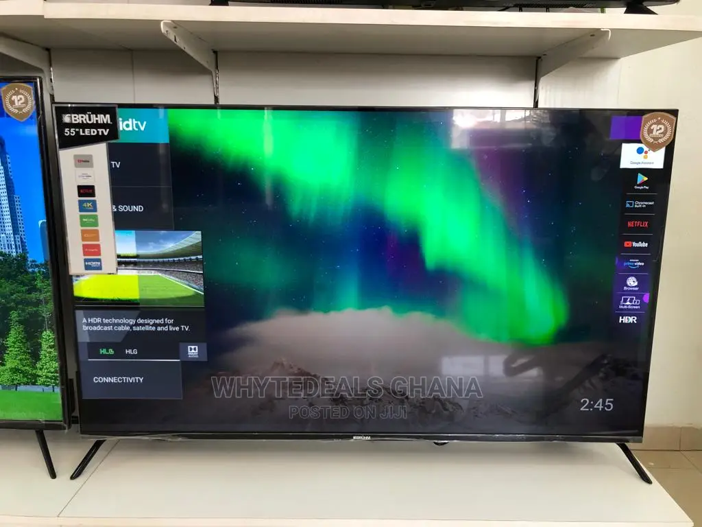 Bruhm 55 Inch Smart Uhd LED Bluetooth Voice Assistant