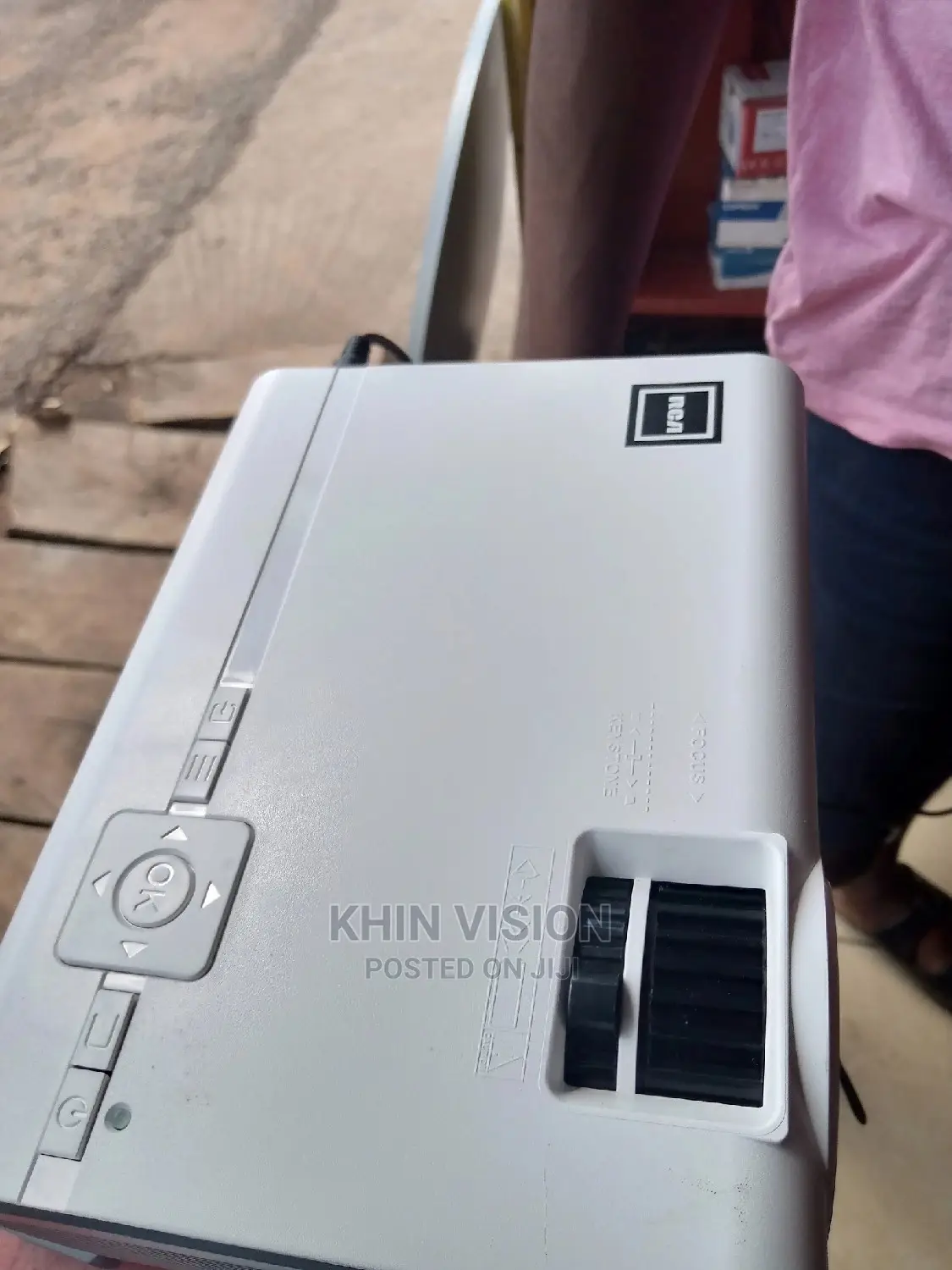Projector With a Speaker , Microphone and Video