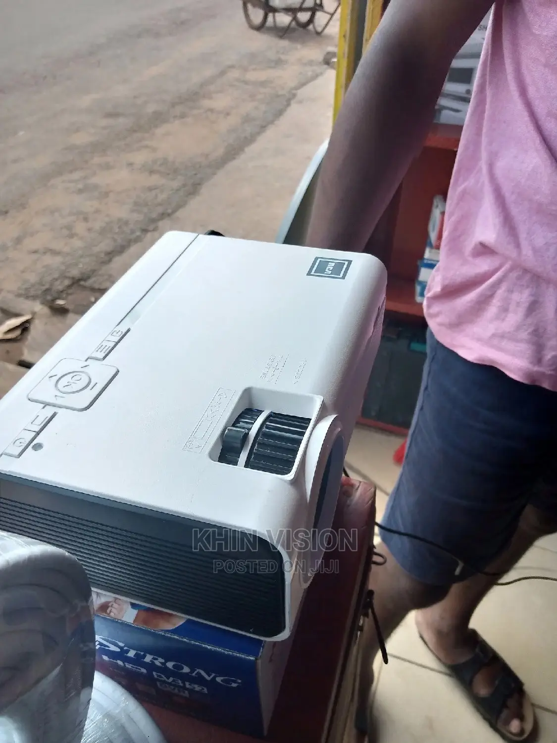 Projector With a Speaker , Microphone and Video