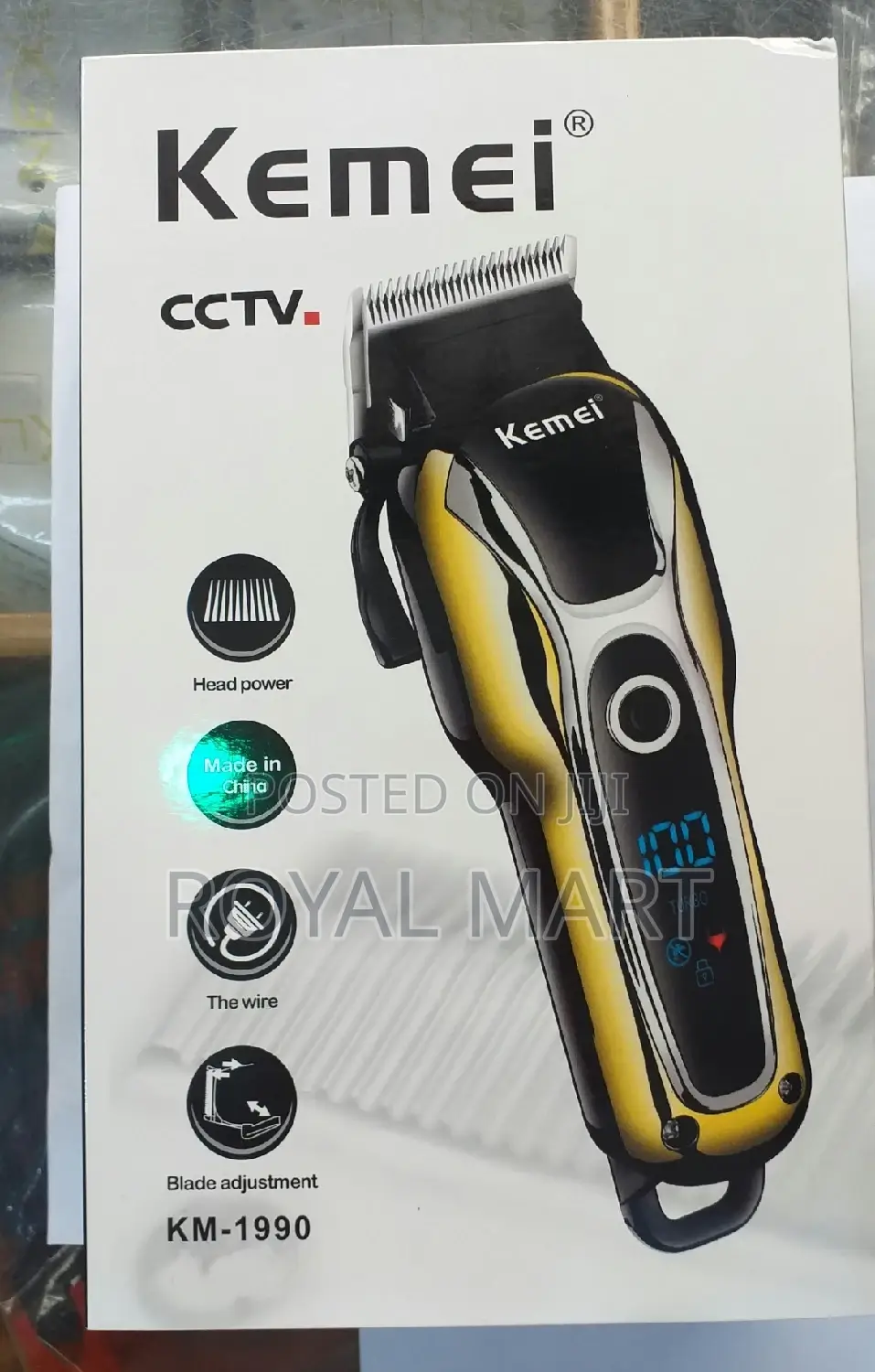 Kemei Professional Hair Clipper With Led Indicator