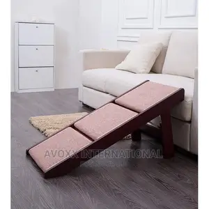 Pawland PAWLAND 3 Steps Pet Stairs for Dogs, Cats(Mahogany)