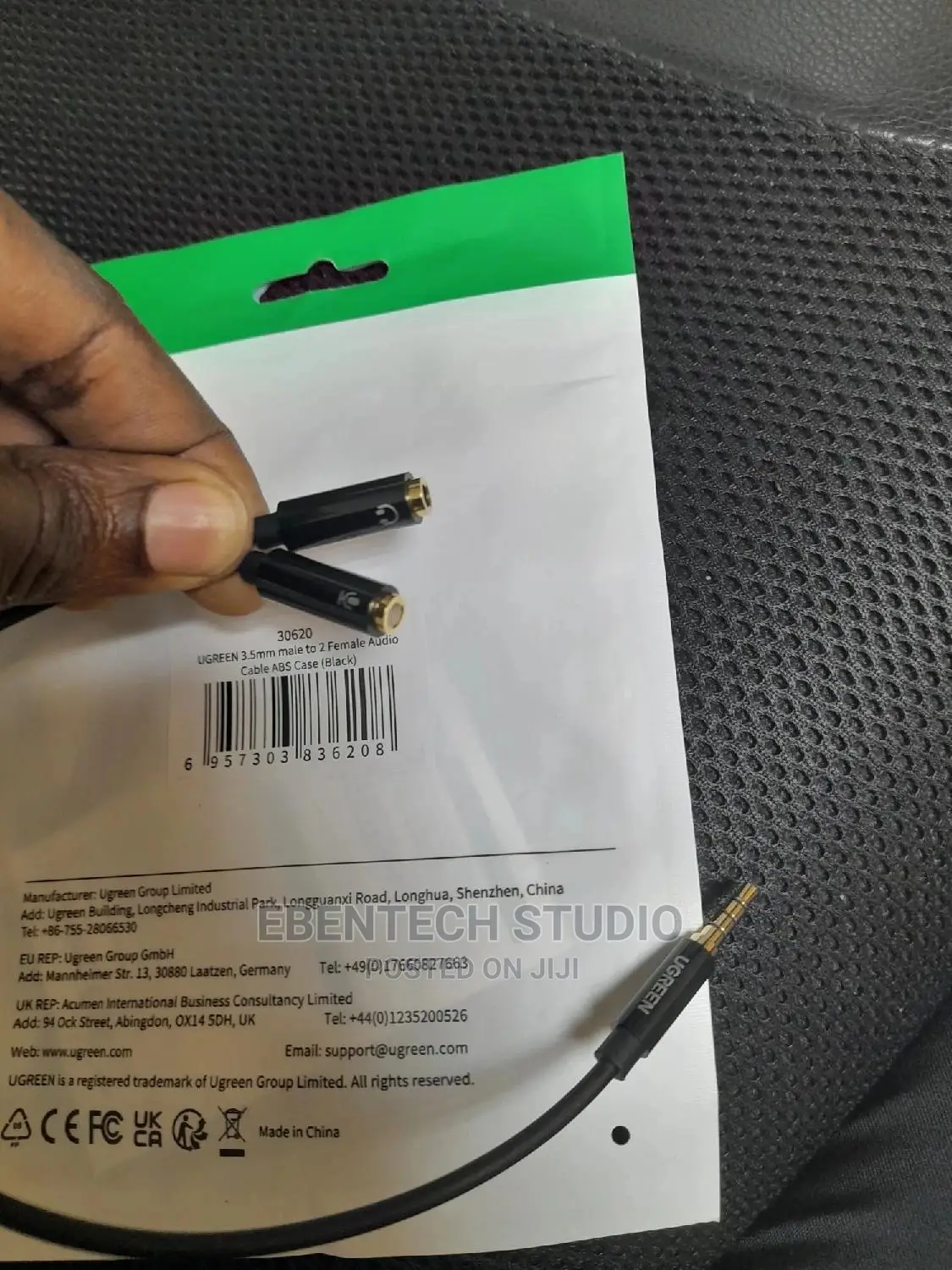 Headset Splitter 3.5mm Mini Jack to Mic and Speaker Quality