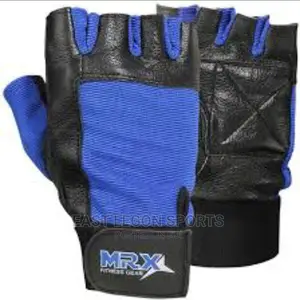 Gym Gloves Red or Black Leather Exercise Hand Wear Glove