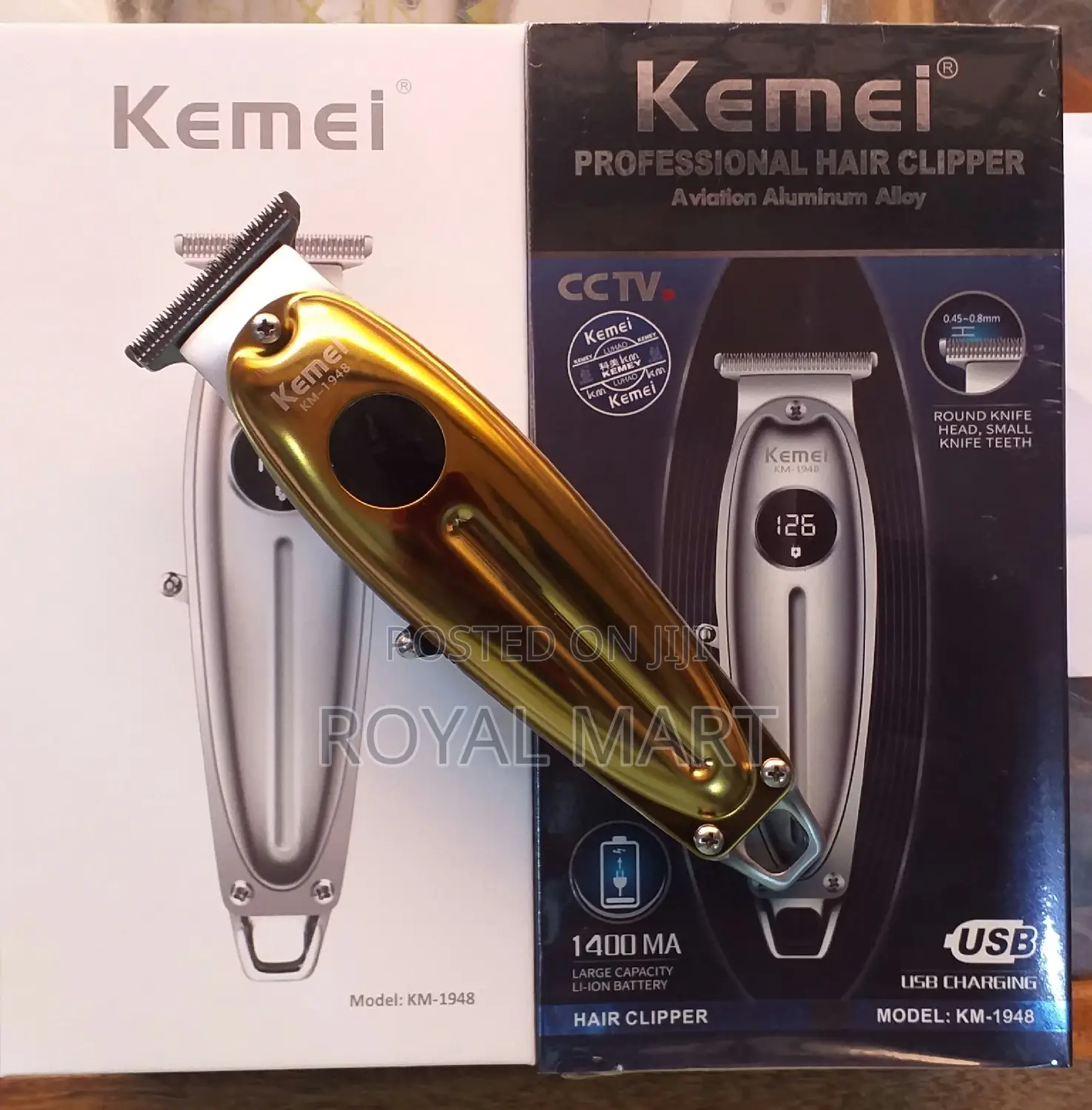 Kemei Metallic Professional Clipper
