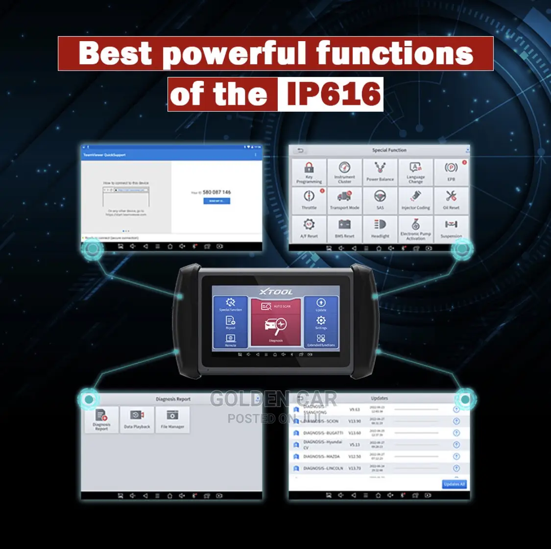 Xtool IP616 OBD2 Car Diagnostic Scanner