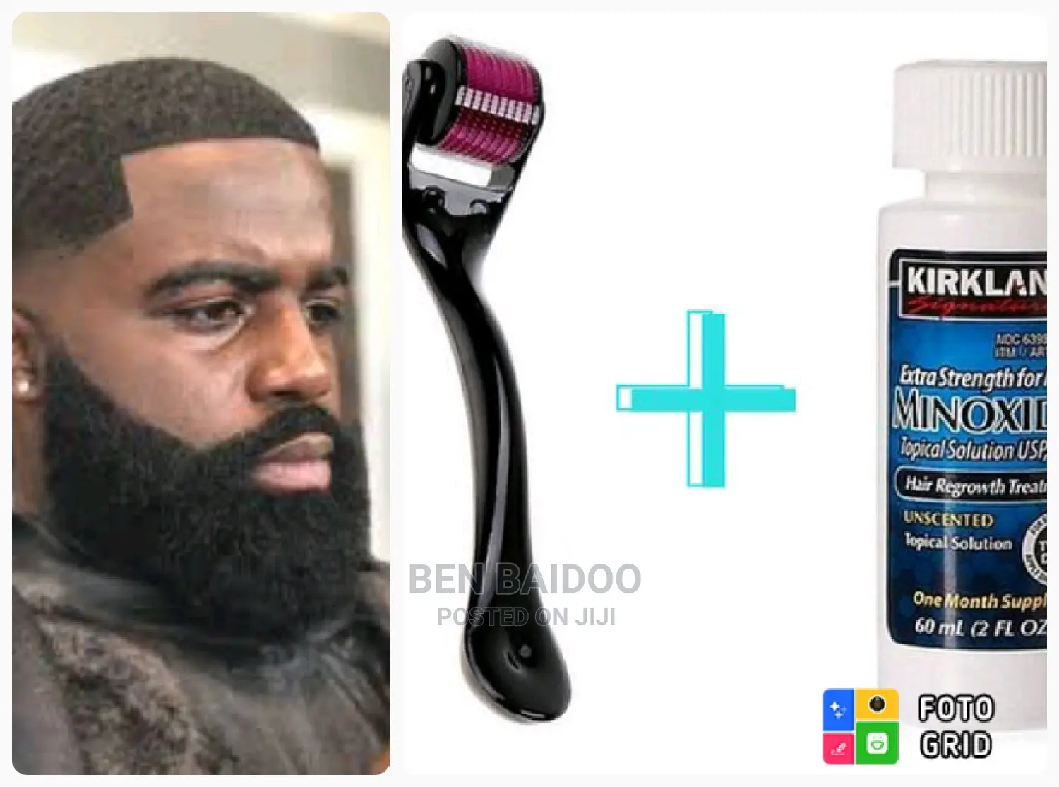 Beard Hair Oil Derma Roller